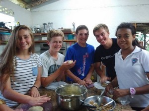 SEPA students cook traditional Costa Rican recipes while learning Spanish!