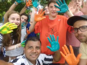 Volunteering Sinai high school and La Ceniza School